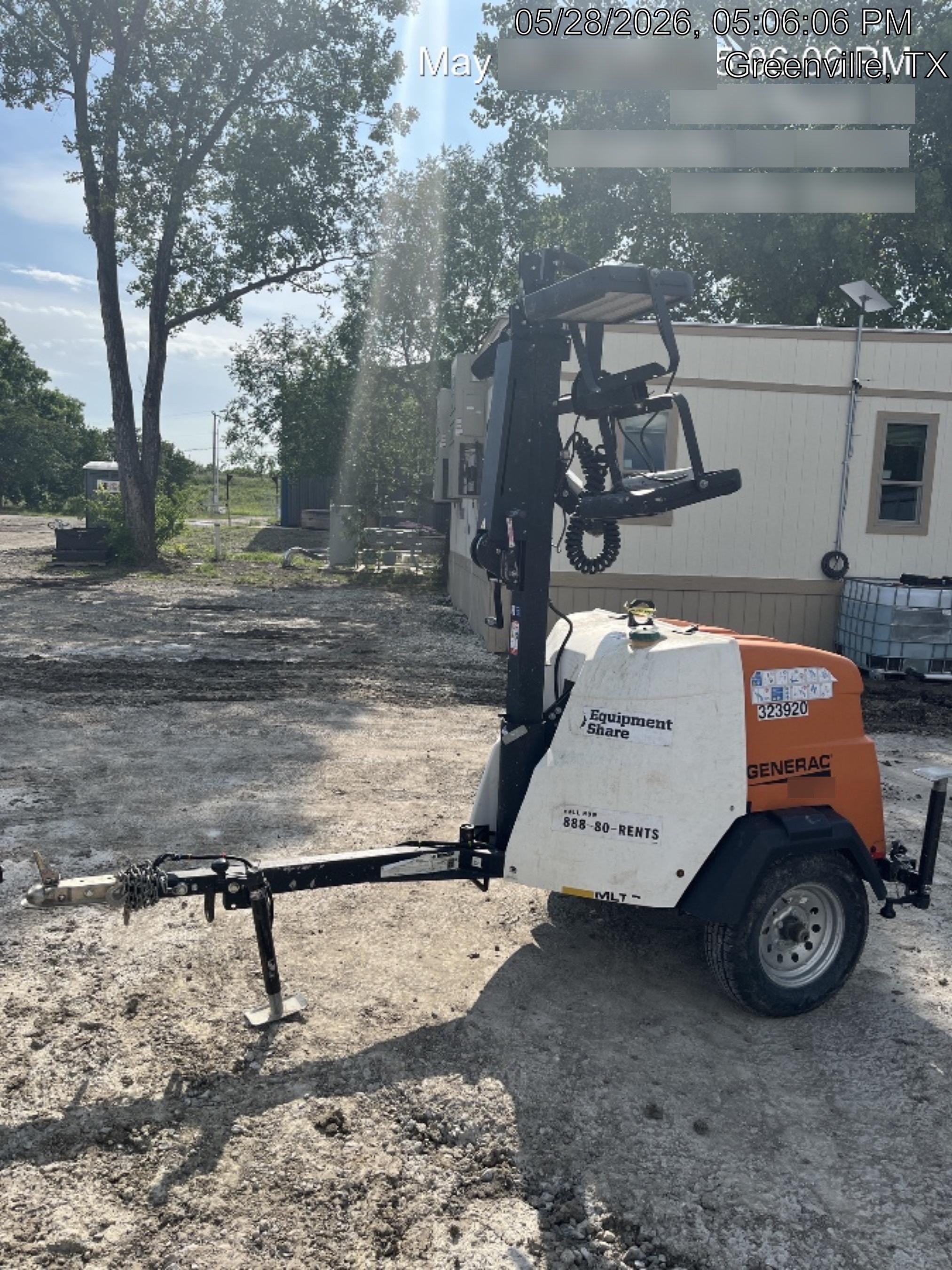 2023 Generac MLT2 Diesel, Flex Switch 120V Input, Powerzone Controller, (4) 320W LED Lights, 4kW Generator, 39.9 Gal Fuel Tank, 2" Ball, T3