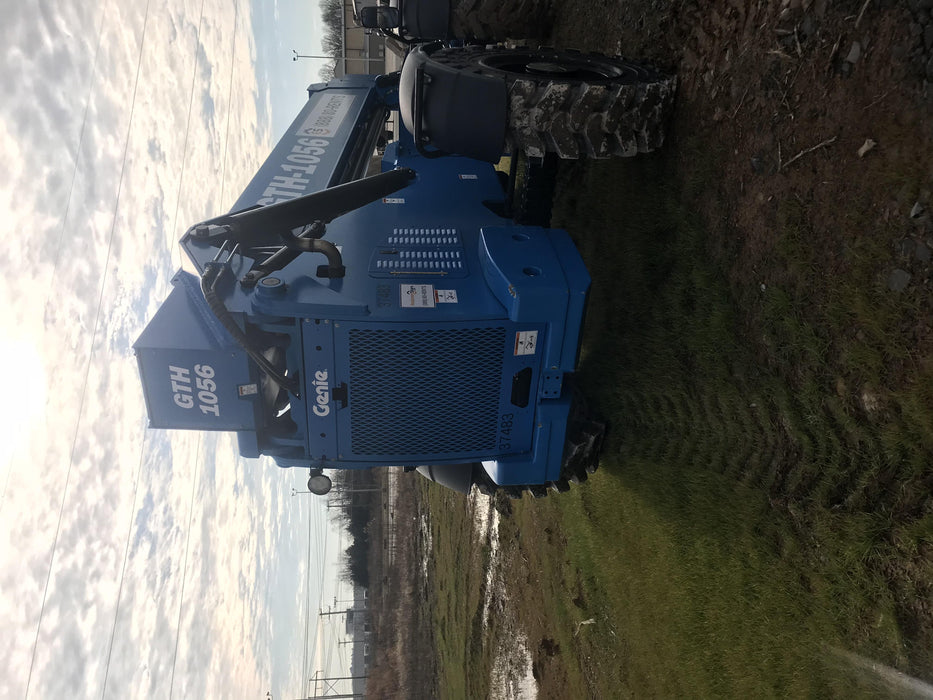 2019 Genie GTH-1056 Canopy, Solid RT Tires, LED Work Lights, Beacon 60" QA Carriage, 60" Forks
