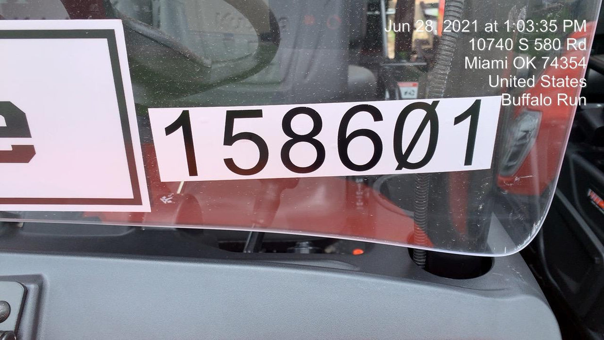 2021 Kubota RTV-X1140W-H Plastic Canopy, Windshield Acrylic Clear, LED Strobe Light, Wire Harness Kit, Back up Alarm