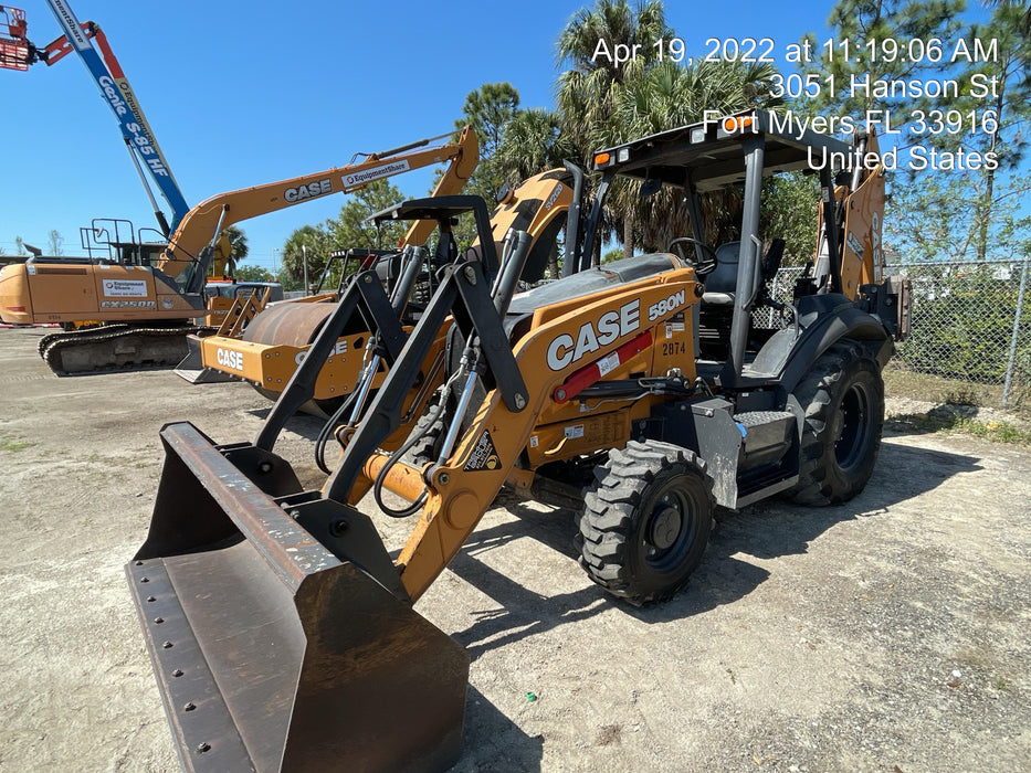2018 Case 580N EP STANDARD HOE, ROPS, PILOT CONTROLS, AUX HYD