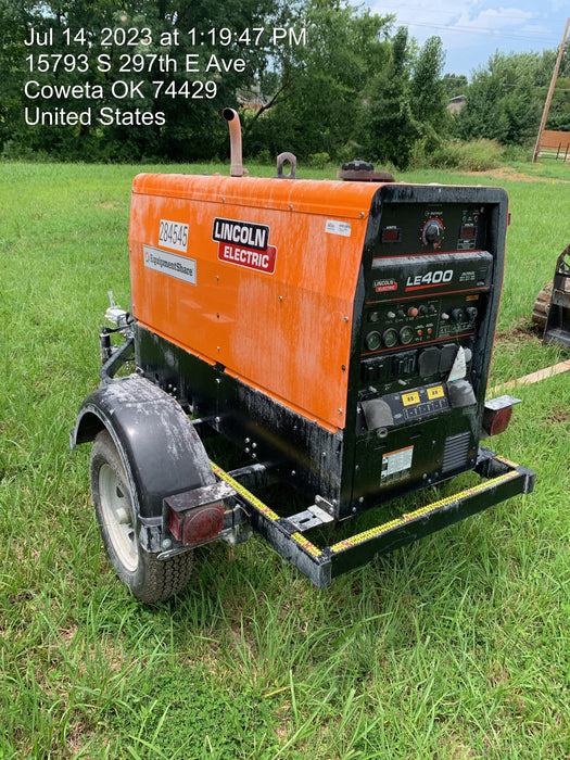 2022 Lincoln Electric LE400 Kubota V1505, Trlr, Cable Rack, Light Kit, ES Decals, T3