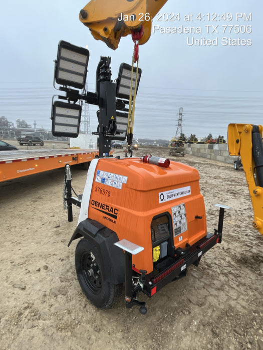 2023 Generac MLT2 Diesel, Flex Switch 120V Input, Powerzone Controller, 
(4) 320W LED Lights, 4kW Generator, 39.9 Gal Fuel Tank, 2" Ball, T3