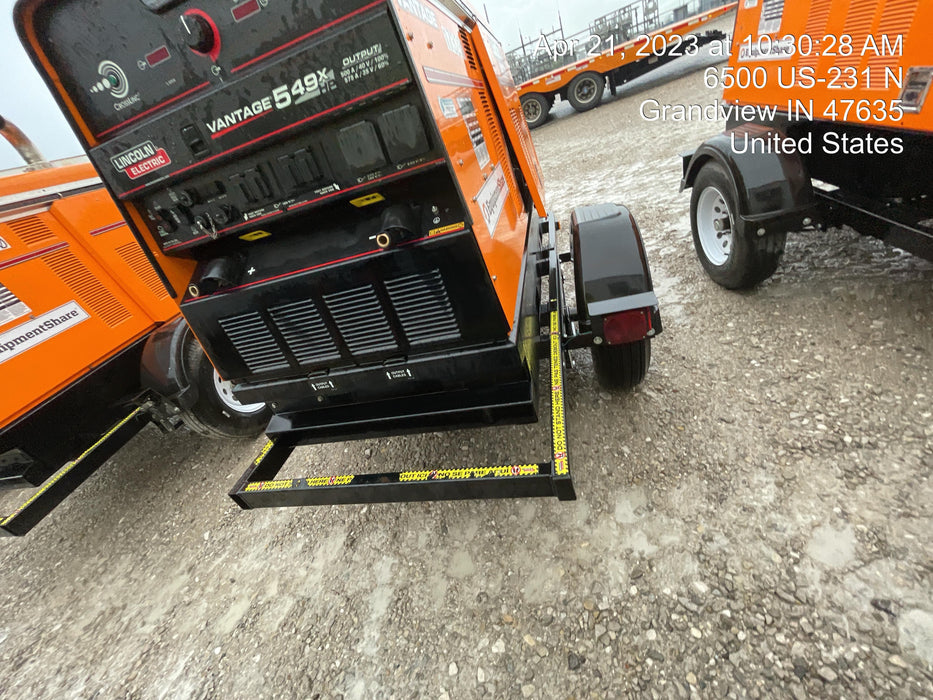 2021 Lincoln Electric Vantage 549X Ready Pak 3, ORANGE (includes trailer, cable rack, fender light kit)