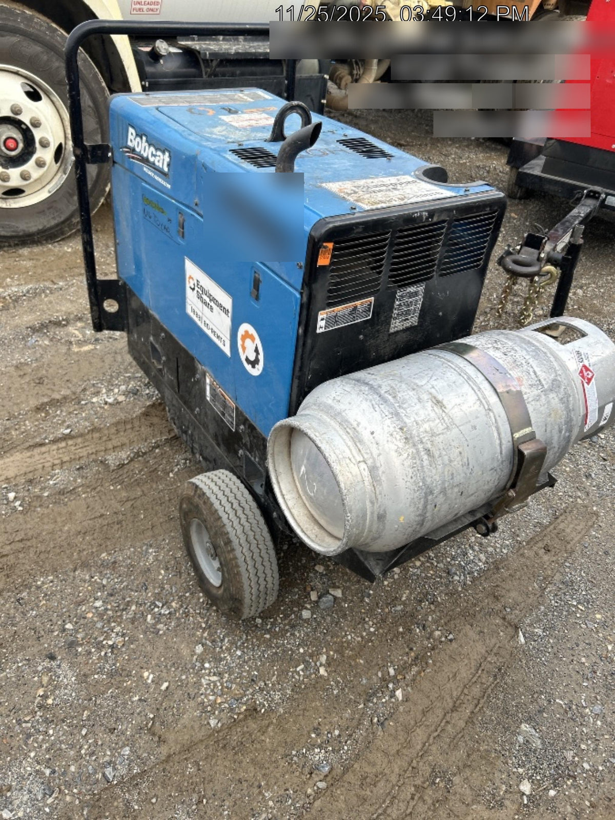 2019 Miller Electric BOBCAT 250 951600 PKG-250 amp Propane Welder, Standard w/Running Gear, Bracket, Hose"250 amp Propane Welder, Standard w/Running Gear, Bracket, Hose