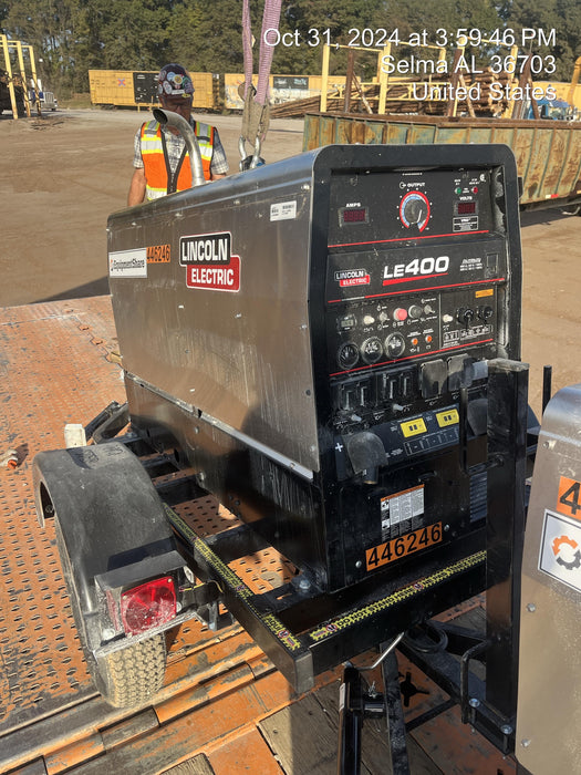 2024 Lincoln Electric LE400 Kubota V1505, Trlr, Cable Rack, Light Kit, ES Decals, T3