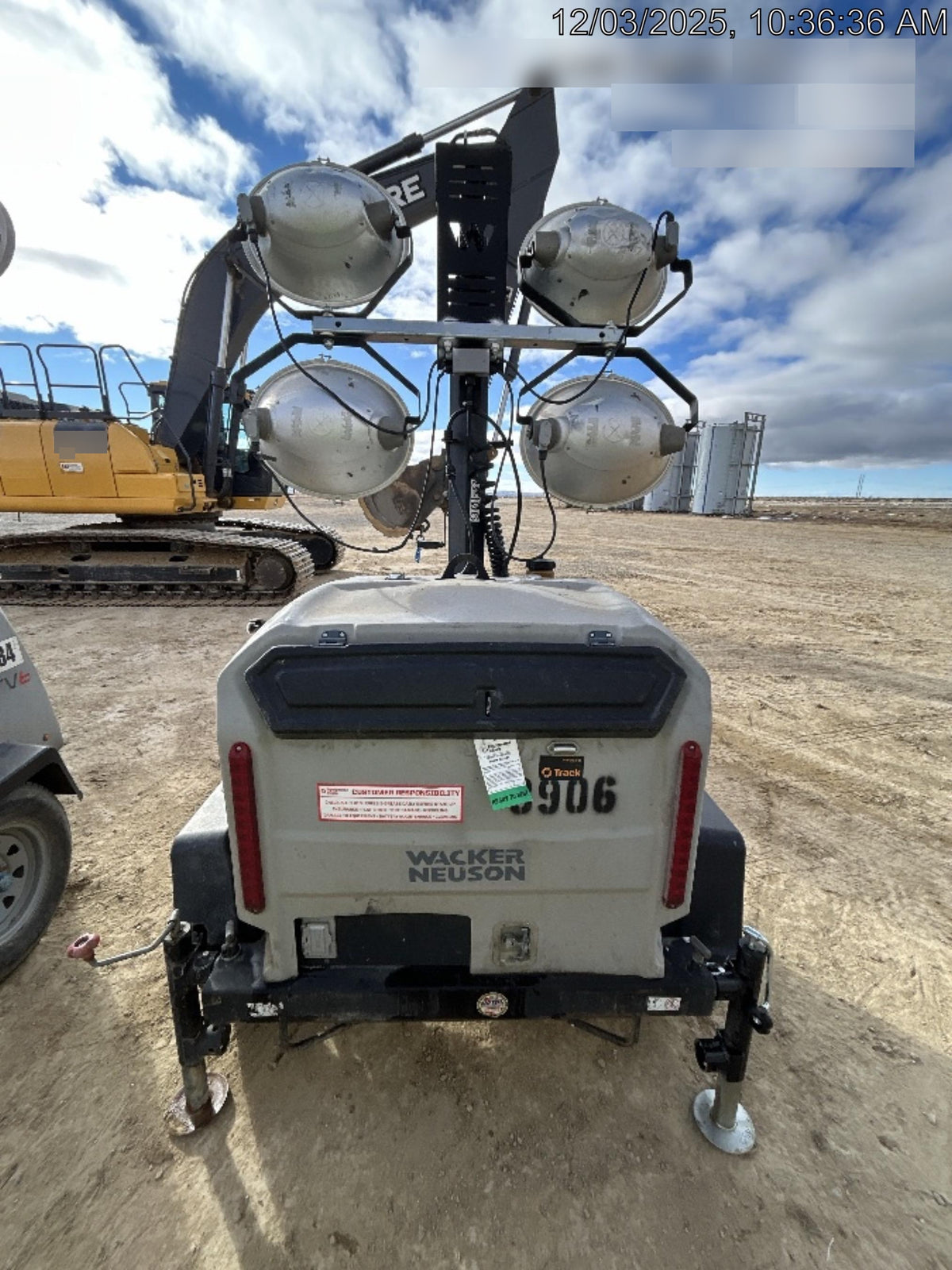 2018 Wacker Neuson LTV6L-MH Wacker Neuson LTV6L Towable Light Tower