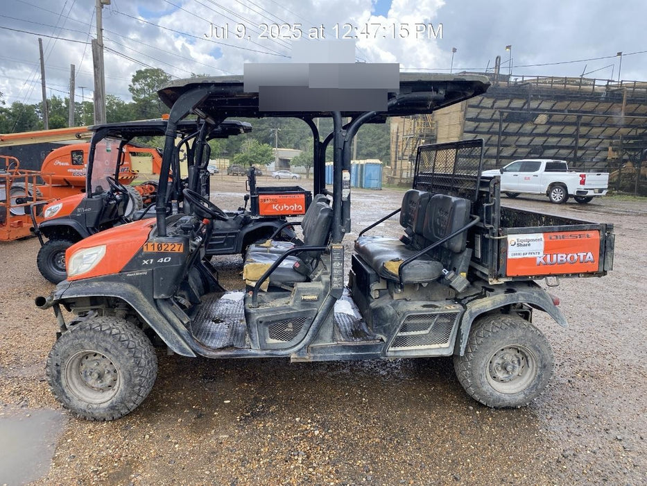 Kubota RTV-X1140W-H Canopy, 4-Seater, Diesel, Windshield Acrylic Clear, Strobe Light, Backup Alarm