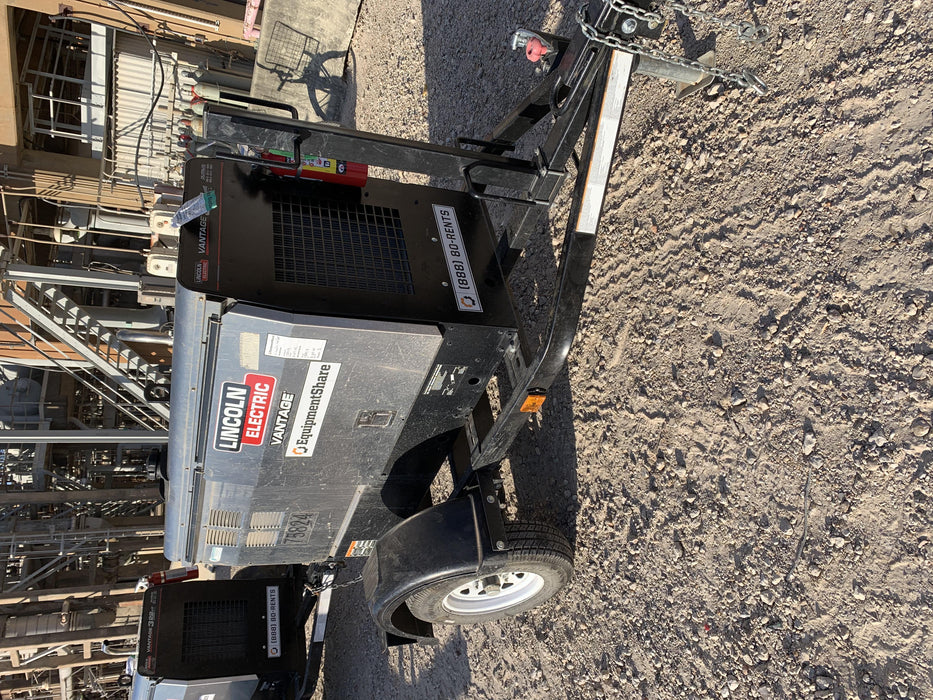 2020 Lincoln Electric Vantage 322 Welder Ready-Pak 3, w/ GPS & Decals (includes trailer, cable rack, fender light kit)