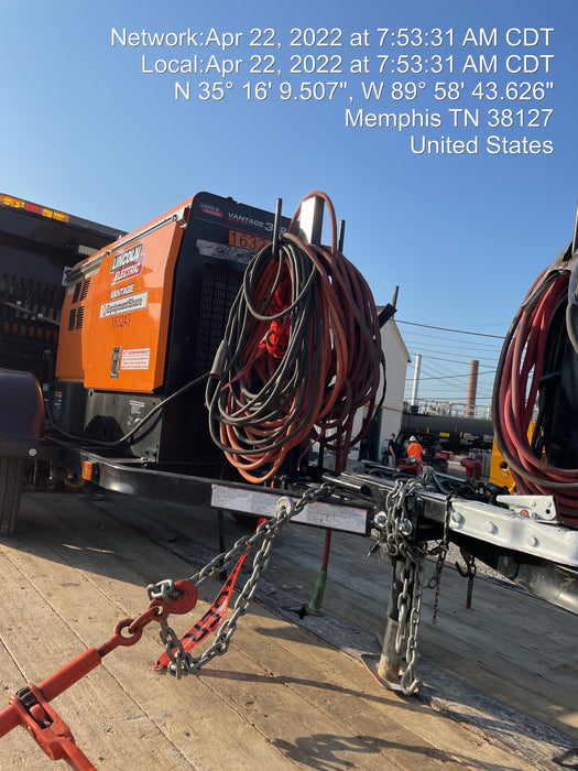 2021 Lincoln Electric Vantage 322 Vantage 322 Ready Pak 3 w/ Decals, ORANGE (includes trailer, cable rack, fender light kit) NO Telematics