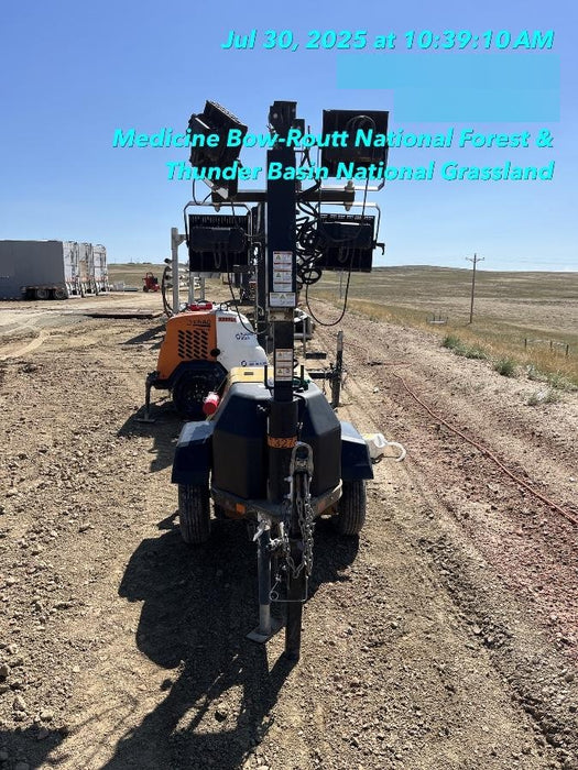 2020 Allmand NLV3GR (4) LED Light Fixture 350W, 23' Vertical Mast, 3kW Prime, Towable, Deep Sea L401, Leveling Jacks, Yanmar T4F 5.8hp