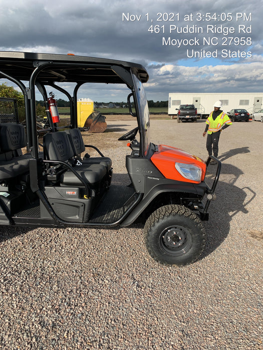 Kubota RTV-X1140W-H Plastic Canopy, Windshield Acrylic Clear, LED Strobe Light, Wire Harness Kit, Back up Alarm