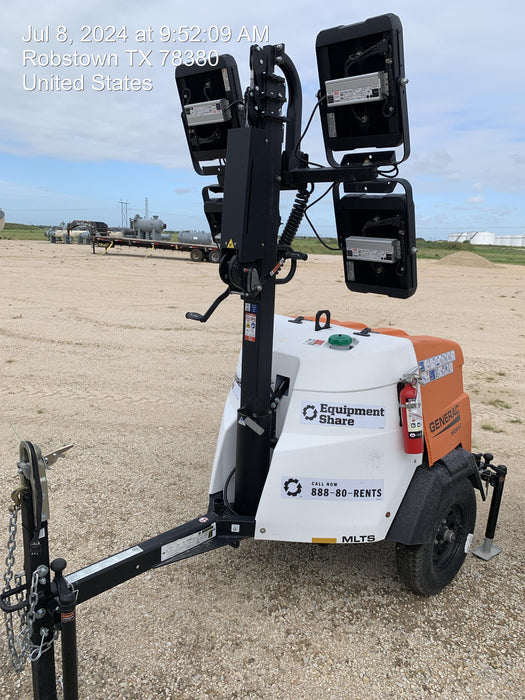 2024 Generac MLT2 Diesel, Flex Switch 120V Input, Powerzone Controller, 
(4) 320W LED Lights, 4kW Generator, 39.9 Gal Fuel Tank, 2" Ball, T3