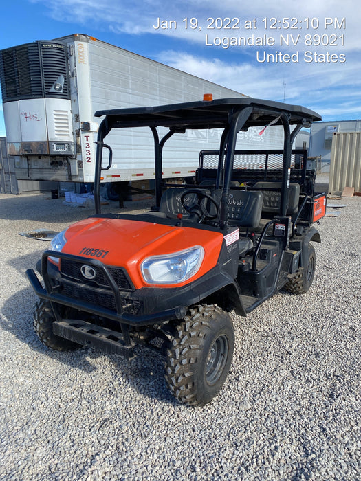 Kubota RTV-X1140W-H Canopy, 4-Seater, Diesel, Windshield Acrylic Clear, LED Strobe, Backup Alarm