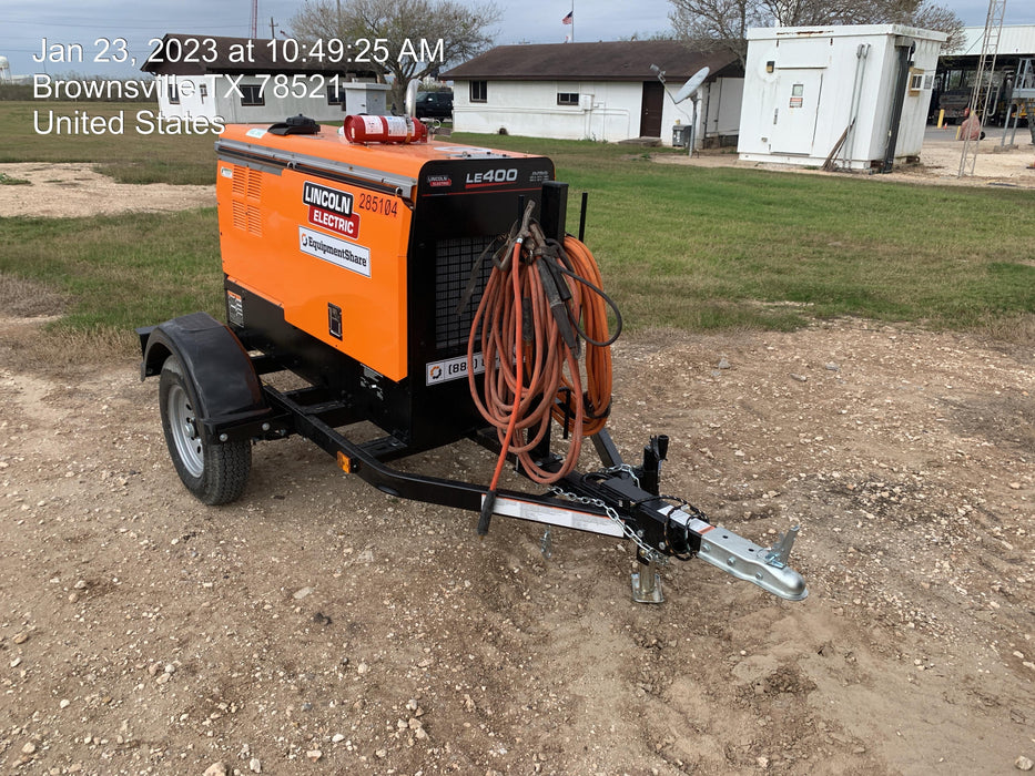 2022 Lincoln Electric LE400 Kubota V1505, Trlr, Cable Rack, Light Kit, ES Decals, T3