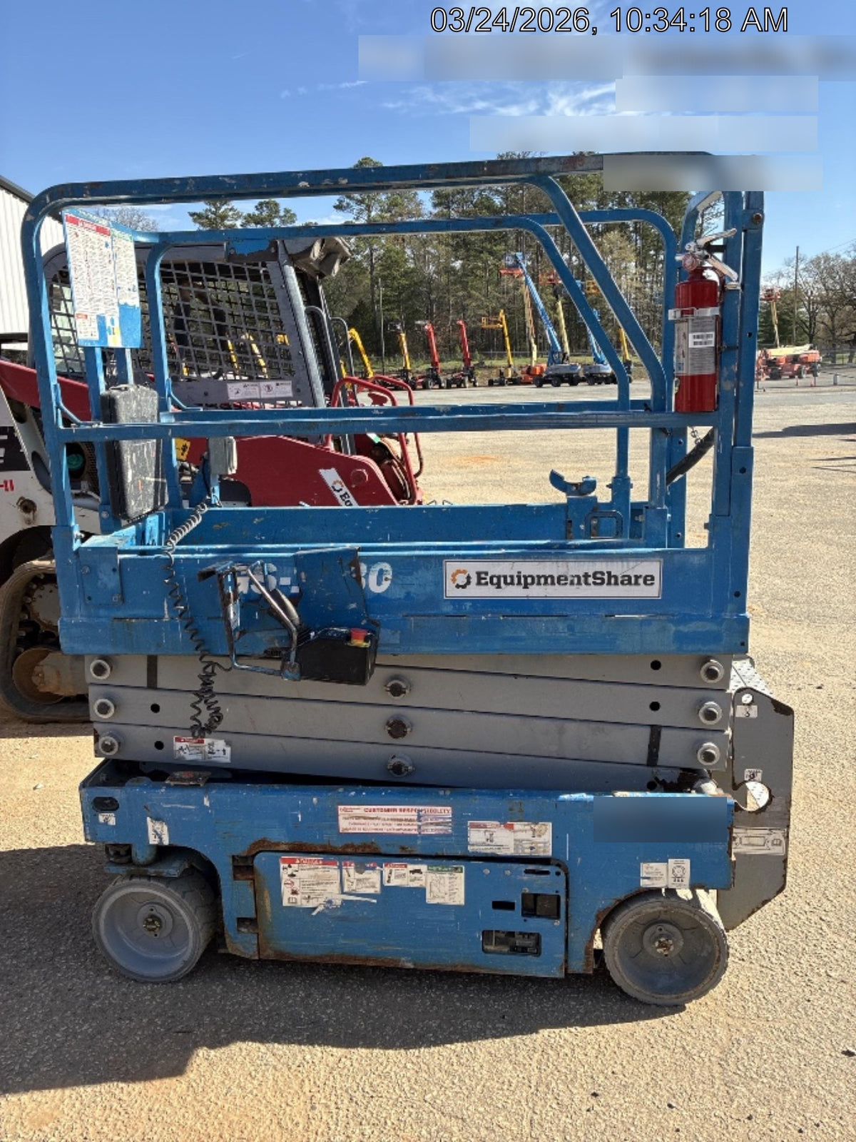 2019 Genie GS-1930 Fixed rails with chain Entry