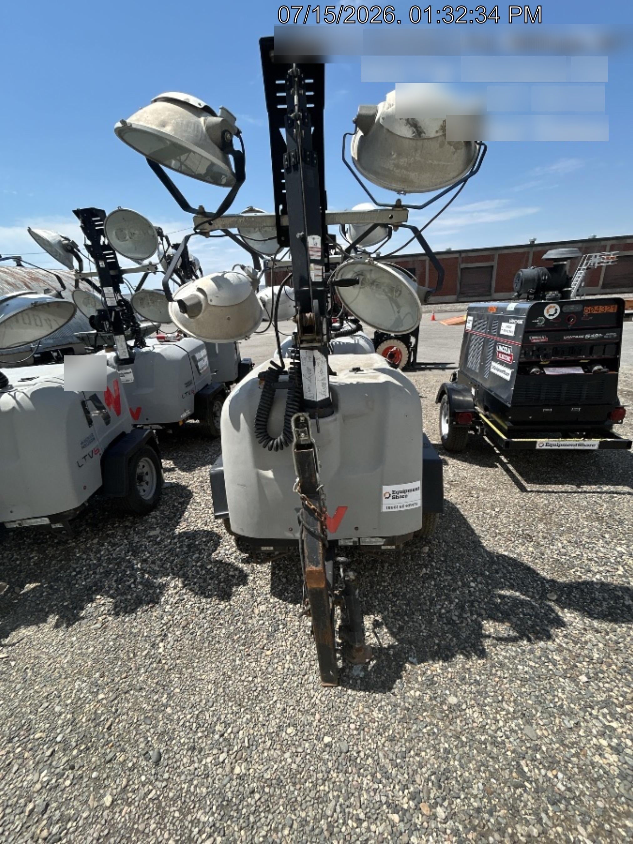 2018 Wacker Neuson LTV6L-MH Wacker Neuson LTV6L Mobile Light Tower w/Fuel Level Sensor Installed