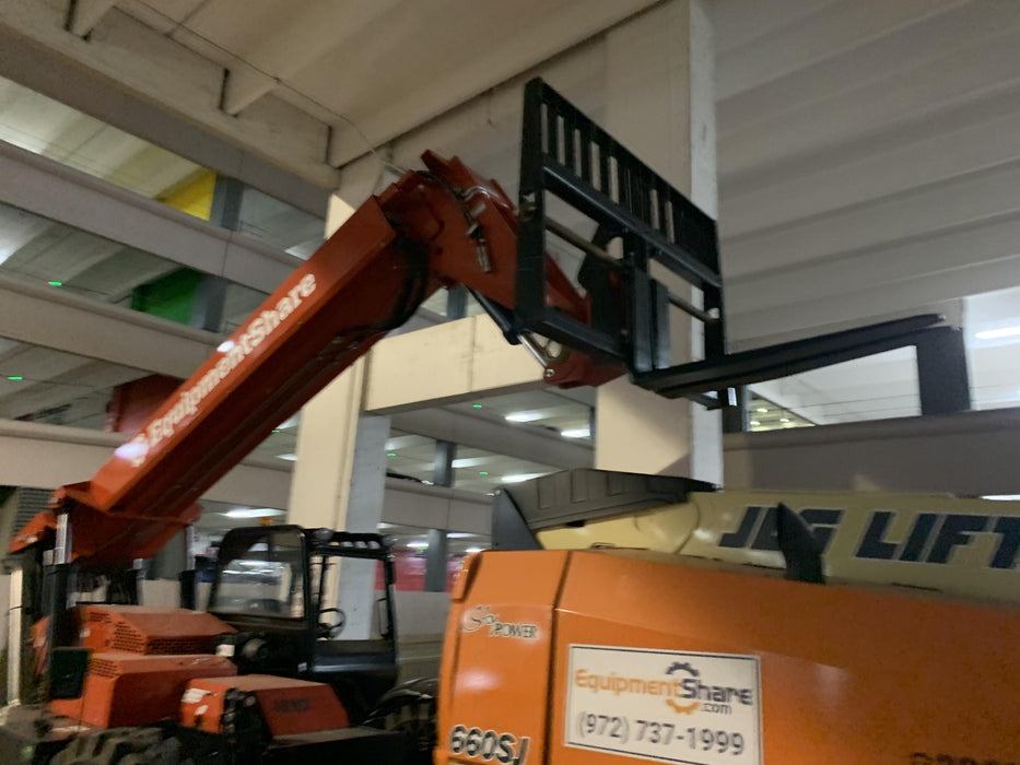 2020 Manitou MTA8044 74hp T4F, Open ROPS, Cab and Boom LED work lights, Auxiliary Hydraulics, Solid Tires, Amber strobe, Lift Hook w/66" Carriage, 60" Forks