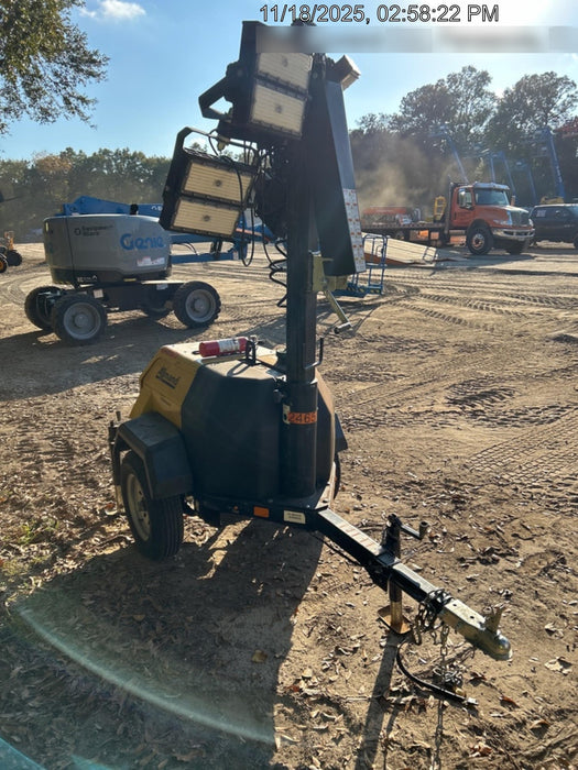 2022 Allmand NLV3GR (4) LED Light Fixture 350W, 23' Vertical Mast, 3kW Prime, Towable