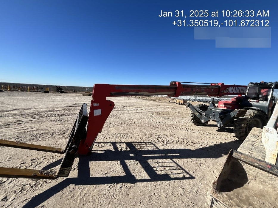 2018 Manitou 12042 Manitou MTA 12042 w/Open ROPS, Work Lights/Strobe, Aux Hyd, Solid Tires, Lift Hook, 66" Carriage, 72" Forks, Outriggers