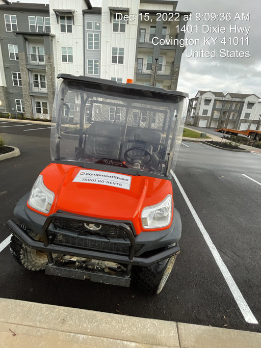 2022 Kubota RTV-X1140W-H Plastic Canopy, Windshield Acrylic Clear, LED Strobe Light, Wire Harness Kit, Back up Alarm