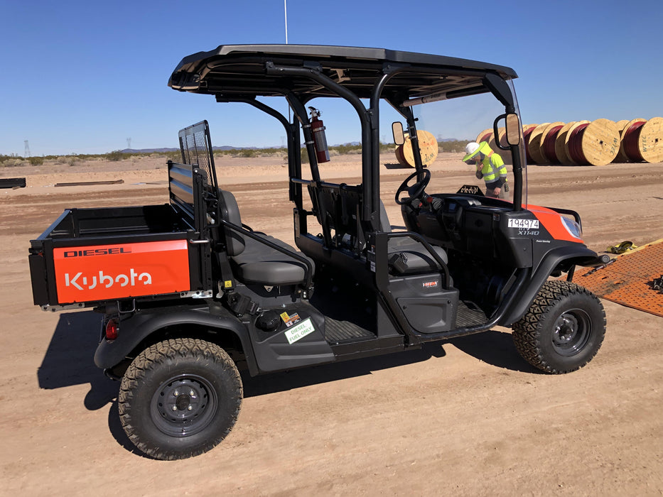 2022 Kubota RTV-X1140W-H Plastic Canopy, Windshield Acrylic Clear, LED Strobe Light, Wire Harness Kit, Back up Alarm