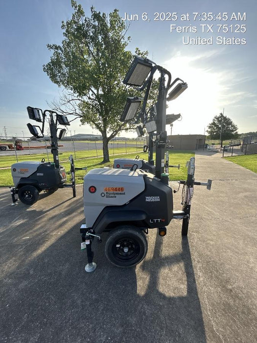 2024 Wacker Neuson LTT4 Diesel, Kohler KDW702, Deep Sea Controller, Auto Start, LED 320W, Bypass Outlet, T3