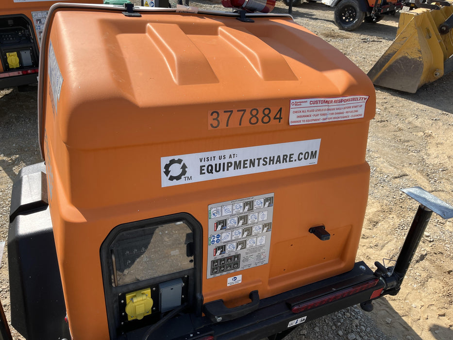 2023 Generac MLT2 Diesel, Flex Switch 120V Input, Powerzone Controller, 
(4) 320W LED Lights, 4kW Generator, 39.9 Gal Fuel Tank, 2" Ball, T3