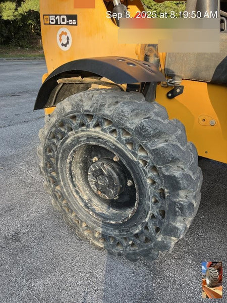 2019 JCB 510-56 Canopy, 74 HP, Solid Tires, STD Worklight, Beacon, Aux Hydraulics, Lifting Eye, Back up Alarm w/66" Carriage/60" Forks