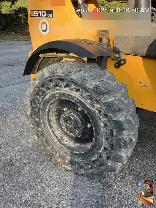 2019 JCB 510-56 Canopy, 74 HP, Solid Tires, STD Worklight, Beacon, Aux Hydraulics, Lifting Eye, Back up Alarm w/66" Carriage/60" Forks