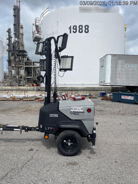 2024 Wacker Neuson LTT4 Diesel, Kohler KDW702, Deep Sea Controller, Auto Start, LED 320W, Bypass Outlet, T3
