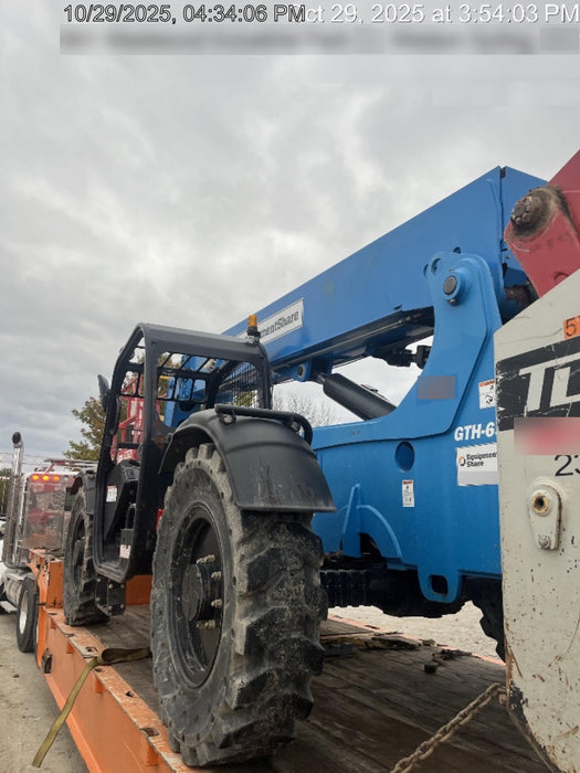 2018 Genie GTH-636 Genie GTH-636 w/Open ROPS, Work Lights, Solid Tires, RH Cab Mesh, Beacon, 48" Carriage and Forks