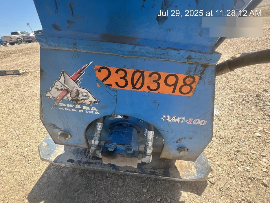 2022 OKADA 12" Plate Compactor - Mini Excavator