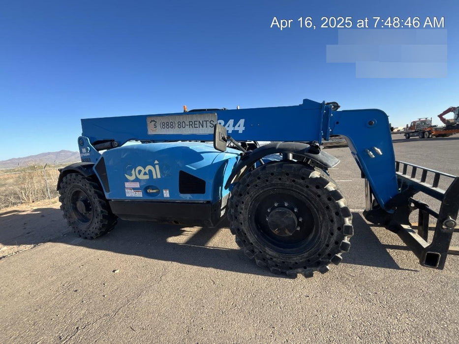 2018 Genie GTH-844 Genie GTH-844 w/ROPS, Work Lights, Solid Tires, RH Cab Mesh, Beacon, 60" Carriage and Forks