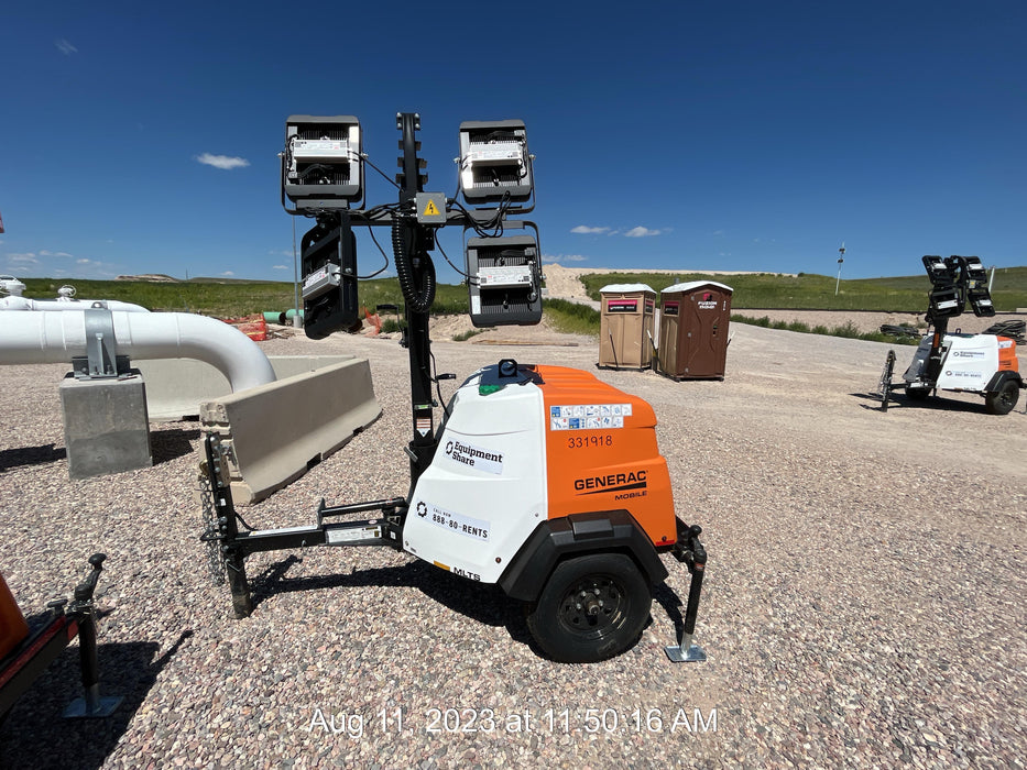 2023 Generac MLT2 Diesel, Flex Switch 120V Input, Powerzone Controller, (4) 320W LED Lights, 4kW Generator, 39.9 Gal Fuel Tank, 2" Ball, T3