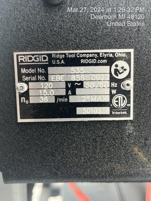 2024 RIDGID 535