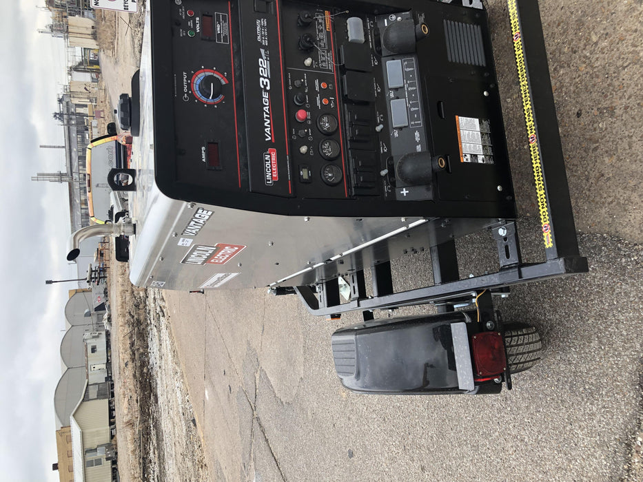 2020 Lincoln Electric Vantage 322 Welder Ready-Pak 3, w/ GPS & Decals (includes trailer, cable rack, fender light kit)