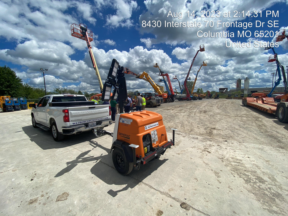 2023 Generac MLT2 Diesel, Flex Switch 120V Input, Powerzone Controller, (4) 320W LED Lights, 4kW Generator, 39.9 Gal Fuel Tank, 2" Ball, T3