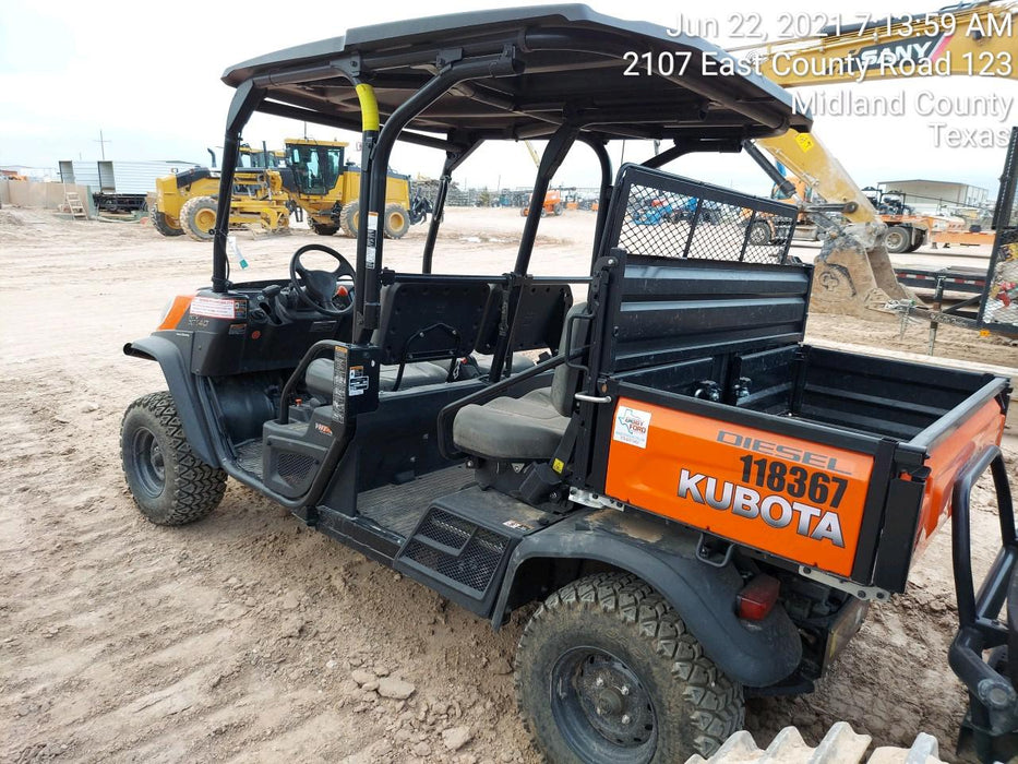 2020 Kubota RTV-X1140W-H Canopy, 4-Seater, Diesel, Windshield Acrylic Clear, LED Strobe, Backup Alarm