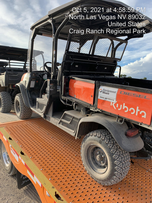 2021 Kubota RTV-X1140W-H Plastic Canopy, Windshield Acrylic Clear, LED Strobe Light, Wire Harness Kit, Back up Alarm