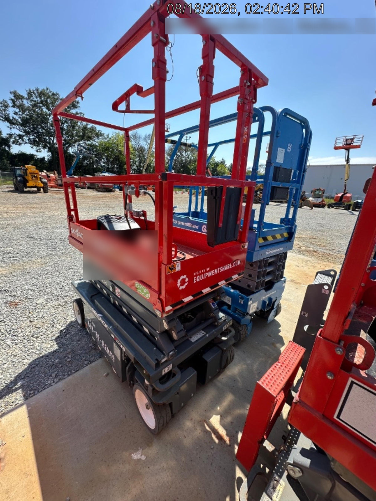 2024 Skyjack SJ3219 Electric Drive, Sld NM Tires, DBcns, RFRails, Power to Platform, T3 + Access Control
