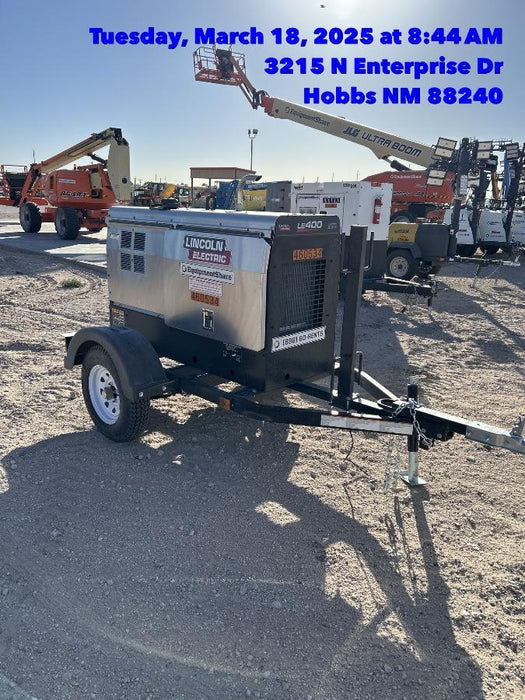 2024 Lincoln Electric LE400 Kubota V1505, Trlr, Cable Rack, Light Kit, ES Decals, T3