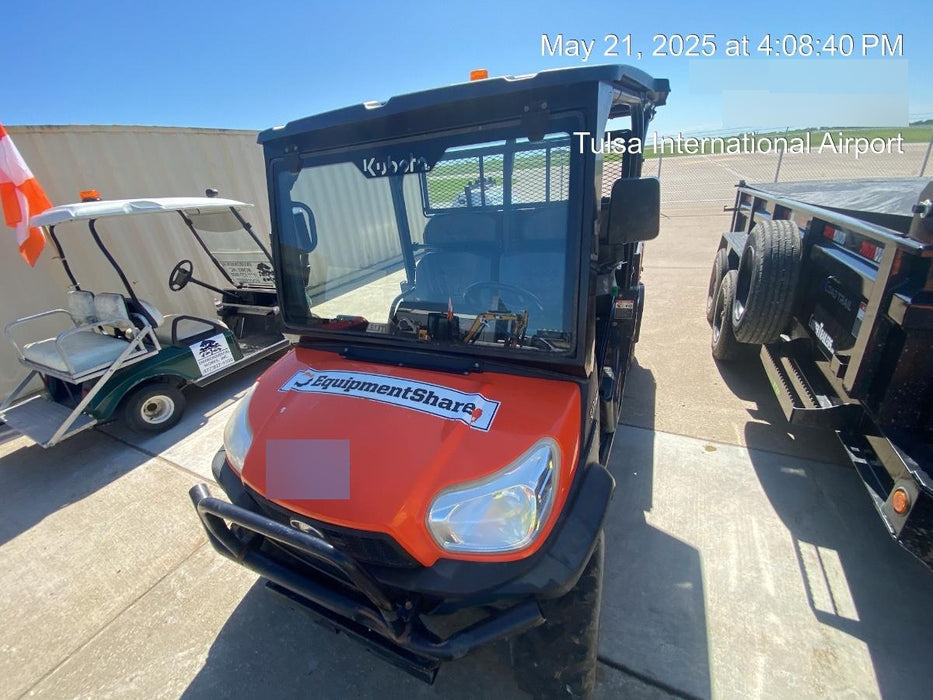 2019 Kubota RTV-X1140W-H 4wd Utility Cart, LED Strobe, Windshield Tempered Glass, Plastic Canopy, Wire Harness Kit, Backup Alarm