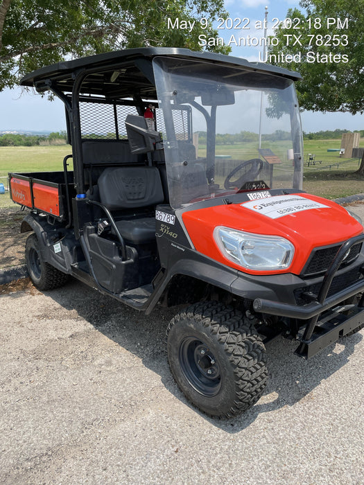Kubota RTV-X1140W-H Plastic Canopy, Windshield Acrylic Clear, LED Strobe Light, Wire Harness Kit, Back up Alarm