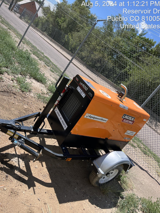 2022 Lincoln Electric LE400 Kubota V1505, Trlr, Cable Rack, Light Kit, ES Decals, T3