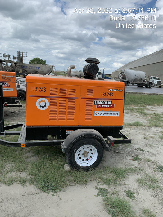 2021 Lincoln Electric Vantage 549X Ready Pak 3, ORANGE (includes trailer, cable rack, fender light kit)