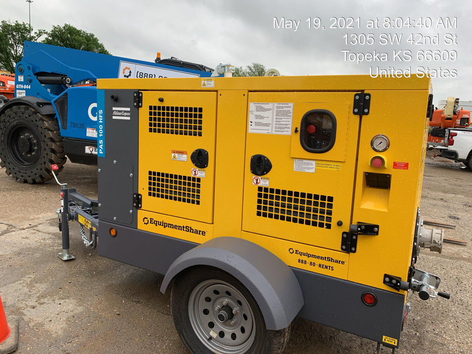 2021 ATLAS COPCO PAS 100 HF CS Enclosed