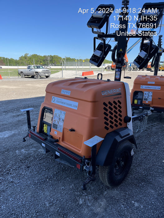 2024 Generac MLT2 Diesel, Flex Switch 120V Input, Powerzone Controller, 
(4) 320W LED Lights, 4kW Generator, 39.9 Gal Fuel Tank, 2" Ball, T3