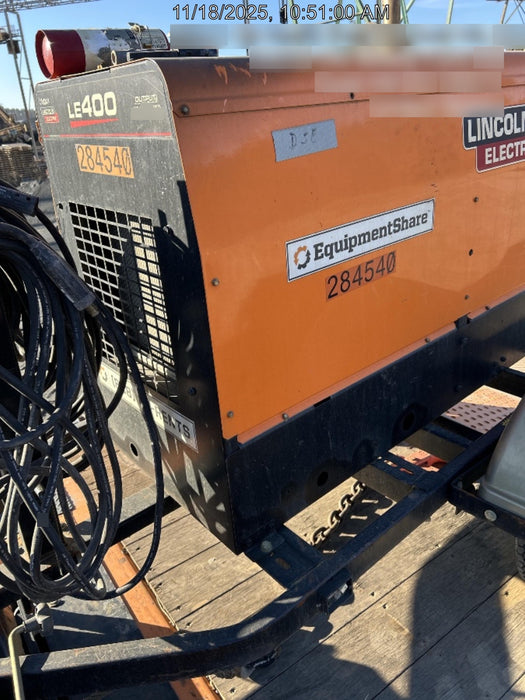 2022 Lincoln Electric LE400 Kubota V1505, Trlr, Cable Rack, Light Kit, ES Decals, T3