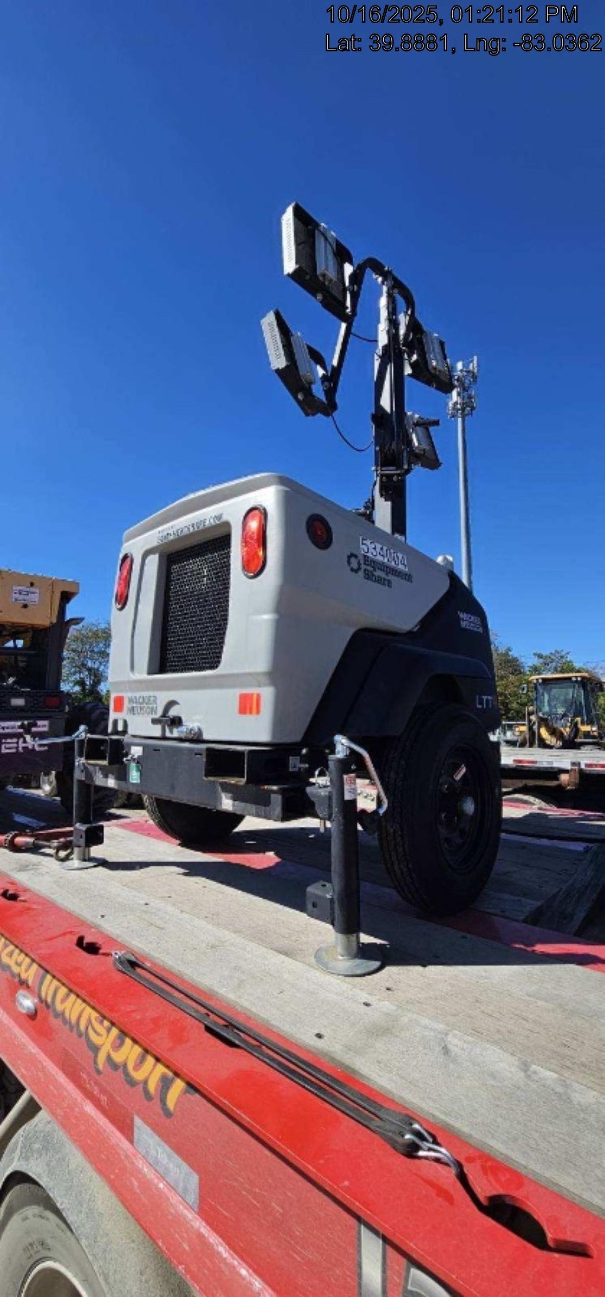 2024 Wacker Neuson LTT4 Diesel, Kohler KDW702, Deep Sea Controller, Auto Start, LED 320W, Bypass Outlet, T3
