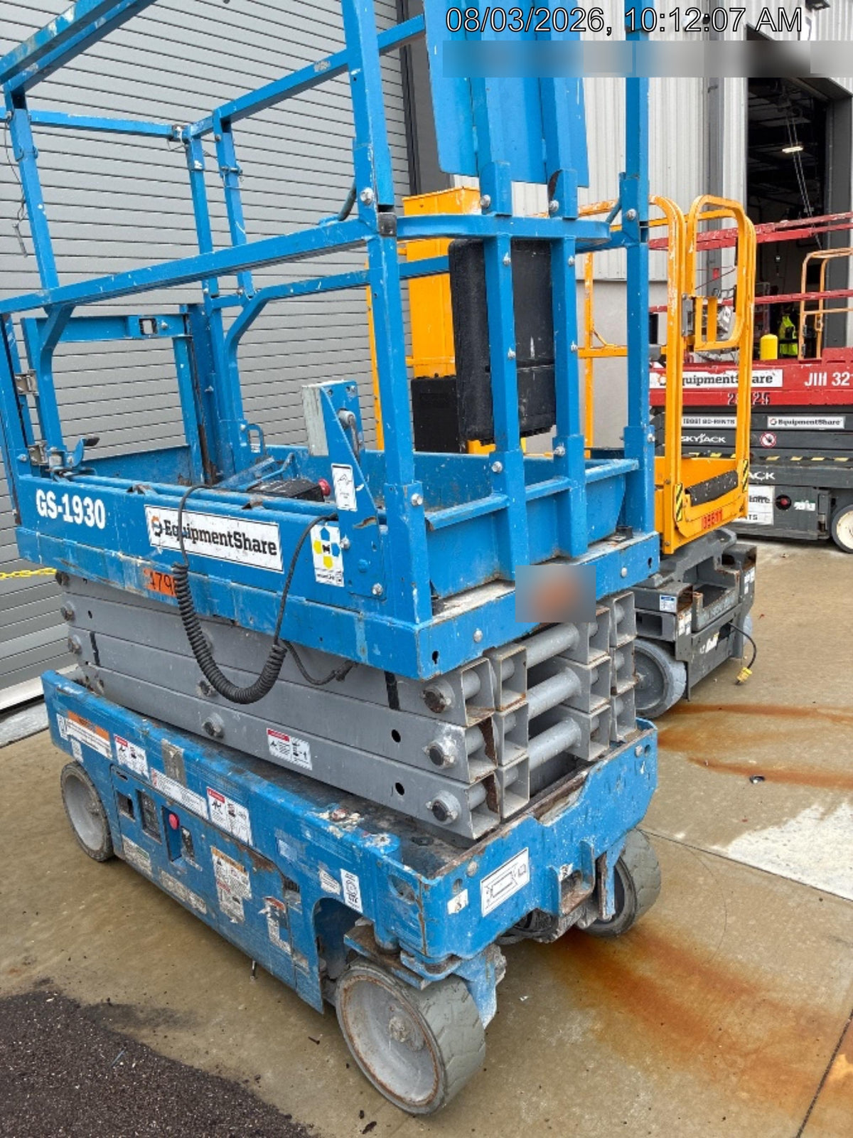 2020 Genie GS-1930 Solid Non Marking Tires, Beacon, Folding rails with half height swing gate